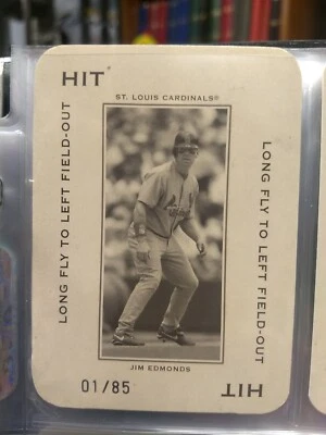 2005 Donruss Throwback Threads Polo Grounds Jim Edmonds insert /85 - Image 1 of 2