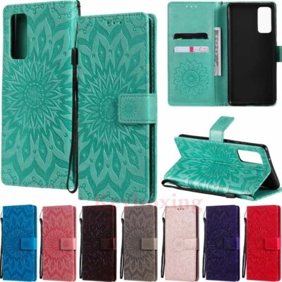 For Samsung S20 FE S10 S10e S9 S8 S7 Wallet Card Holder Leather Phone Case Cover - Image 1 of 4