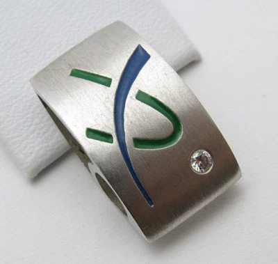 REIF-DESIGN - ELEGANTER ANHÄNGER ZIRKONIA - 925 SILBER - Bild 1 von 4