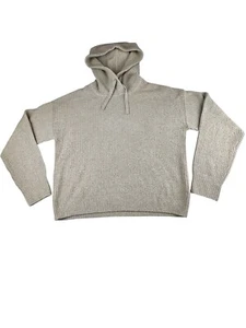 Gap Hooded Ribbed Sweater RN54023 Light Brown Pullover Size S Tall Drawstring - Picture 1 of 13