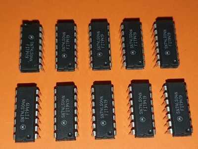 10x SN74LS04N Hex Inverter Motorola DIP-14 74LS04 7404 - Image 1 of 3