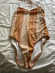 NUEVO CON ETIQUETAS TRAJE DE BAÑO MADEWELL 1 PIEZA SONIA CORDÓN NARANJA MULTI TINTE TINTE TALLA 8 - Imagen 1 de 12