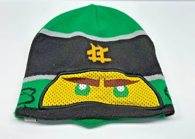 H&M Niños LEGO Figura Ninjago Sombrero Gorro Gorra - Negro Verde Invierno Foto 1 de 4