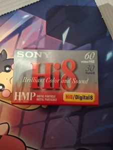 Sony Hi8 60min HMP P6-60HMP 8mm Video Cassette Metal Tape NEW Never Opened - Picture 1 of 1