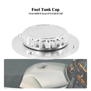 Gas Feul Chrome Tank Cap Oil Tank Petrol Cap Cover Fit For BMW K1 K75 K100 K1100 - Picture 1 of 17