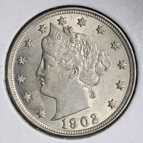 1902 Liberty V Nickel CHOICE BU *UNCIRCULATED* MS E142 DHL Cover