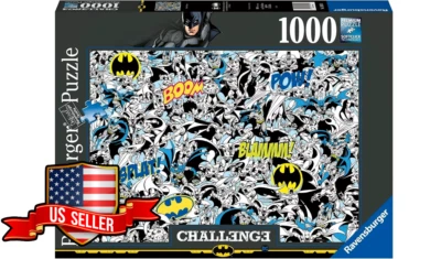 Новый и запечатанный Ravensburger 16513 DC Comics Batman Challenge 1000 шт. головоломка - Изображение 1 из 4