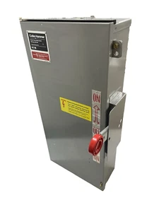 EATON CUTLER HAMMER 3R 100 AMP 2P INTERRUPTOR DE SEGURIDAD DE DOBLE TIRO 240 V DT223URK-NPS - Imagen 1 de 5
