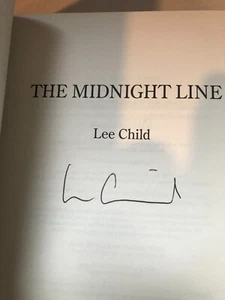 LEE CHILD - The Midnight Line SIGNED 1/1 Hb - 2017 - JACK REACHER book 22 - Picture 1 of 2