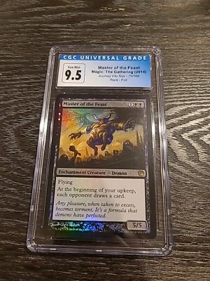 POP 1🔥 Master Of The Feast Foil CGC 9.5 Gem Journey Nyx MTG - Image 1 of 2