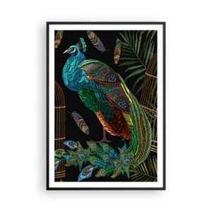 Wandbilder 70x100cm Poster Pfauen Gold Käfig Wandposter Bilder Wall Art Wanddeko - Bild 1 von 10