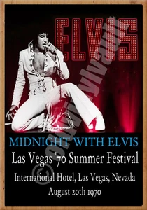 Elvis Las Vegas 1972 POSTER AND TICKET A4-A3-A2 SIZES - Picture 1 of 1