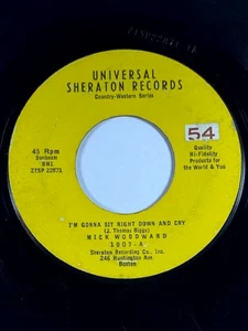 MICK WOODWARD: I'm Gonna Sit Right Down/Hot Rod Race - Sheraton - 45 U/min - sehr guter Zustand - Bild 1 von 2