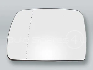 Espejo de puerta blanco térmico vidrio y placa de respaldo izquierda para BMW X5 E53 2000-2006 - Imagen 1 de 2