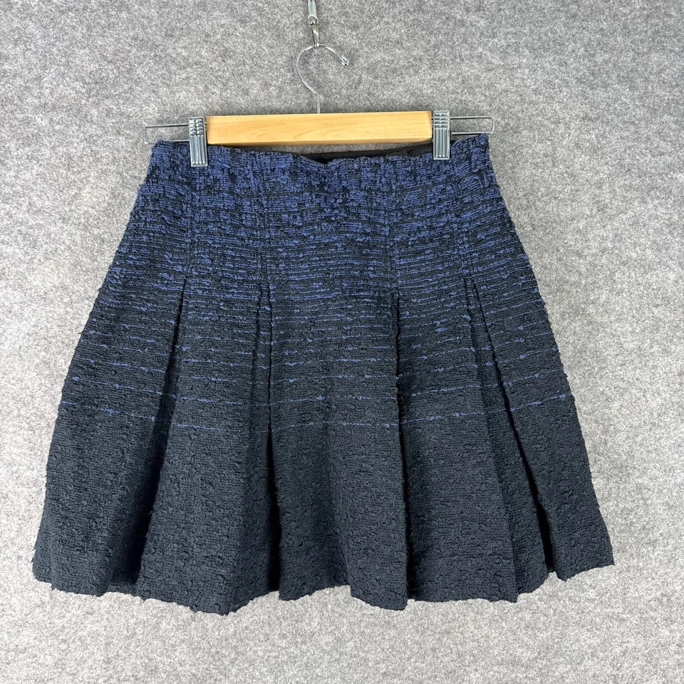 Proenza Schouler Mini Skirt Womens Size UK 6 Blue Cotton Silk Blend Italy Size 2 — 第 1/4 张图片