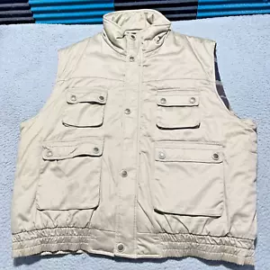 Field & Stream Gordon & Ferguson Vest Mens 3XL Tan Hunting Fishing Snaps Vintage - Picture 1 of 14
