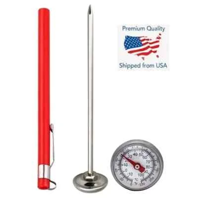 Stainless Steel Pocket Probe Thermometer Gauge for Food Cooking Meat BBQ  - Image 1 of 3