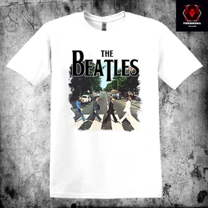 The Beatles Abbey Road Album Rock Tee Heavy Cotton Unisex T-SHIRT S-3XL 🤘 - Picture 1 of 12