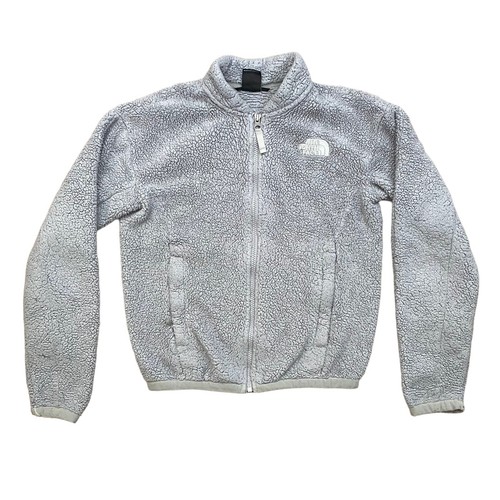 VETEMENTS The North Face XS Giacca Osito Bomber Sherpa Pile Zip Accogliente Cappotto Morbido Grigio