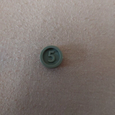 Slotter Ersatzteil Spielchip Münze 5 Grau Einzelteil - Bild 1 von 4