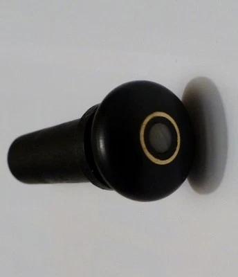 VIOLIN END PIN, EBONY WITH PEARL INLAY, SIZE 4/4, GREAT QUALITY. UK SELLER!!