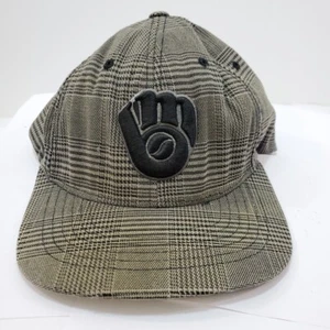 Milwaukee Brewers Men's Black Hat Gray 47 Brand Flex Fit - Picture 1 of 9