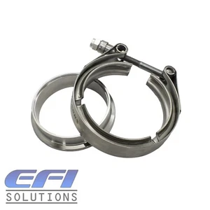Stainless 3" Dump Pipe Flange W/ Clamp GT30/5 GTX30/5 G25 G30 Garrett Vband - Picture 1 of 3