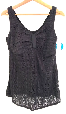 Elomi Tankini Swim Tops Black Kissimmee ES7051 4 Sizes Available New with Tags - Image 1 of 4