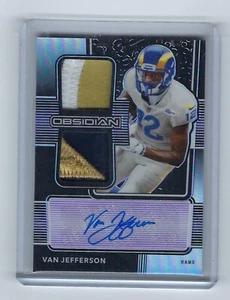 2020 Panini Obsidian Dual RPA Van Jefferson /40 Auto - Picture 1 of 2