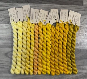 15 SKEINS SILK & IVORY BROWN PAPER PACKAGES MERINO WOOL THREAD NEEDLEPOINT LOT - Picture 1 of 1