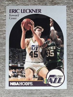 Eric Leckner 1990-91 NBA Hoops Jazz #291   *5425* - Image 1 of 2