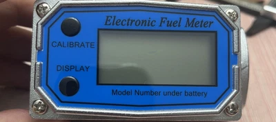 Digital Turbine Flow Meter Digital Fuel Flow Meter 1" Electronic Flow Gauge US - Image 1 of 4