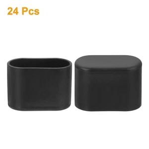 24 Stück Stuhlbeinkappen, 5/8 Zoll x 1-5/16 Zoll Quadratisch PVC Boden Stuhlbeinschoner Neu @ - Bild 1 von 5