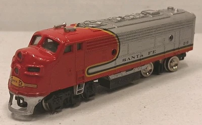Santa Fe 215 Bachman Diesel Locomotive HO Scale Train Red & Silver Vtg Untested - Image 1 of 4