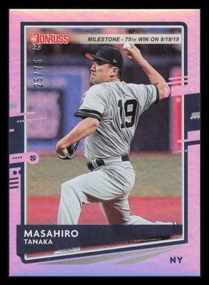 Masahiro Tanaka 25/75 Milestone Stat Line 2020 Donruss No120 New York Yankees - Изображение 1 из 2