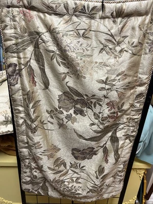 2 fundas acolchadas vintage de jacquard damasco dorado croscill KING 21x37 Foto 1 de 4