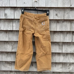 Carhartt Canvas Dungaree Pants Boys Size 6 - Picture 1 of 5