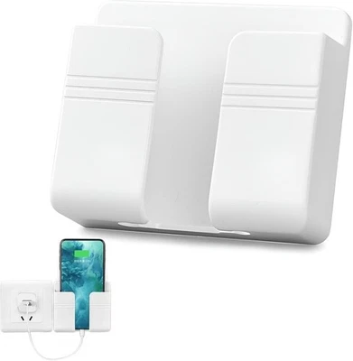 Wall Mount Phone Holder, Phone Stand with Self Adhesive. Phone Holder white - Image 1 of 4