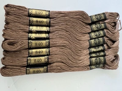 DMC Embroidery Floss Color #840 Beige Brown - Medium lot Of 24 New - Image 1 of 4