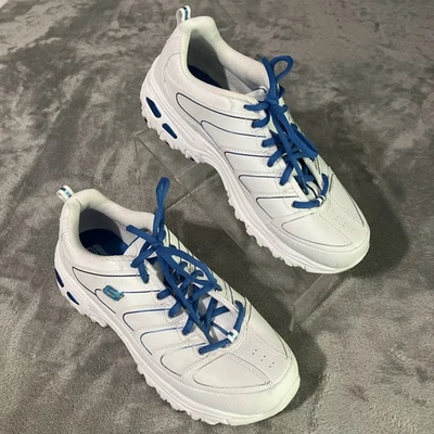 斯凯奇 D’lites 女式 8.5 白色和蓝色鞋 11577EW — 第 1/4 张图片