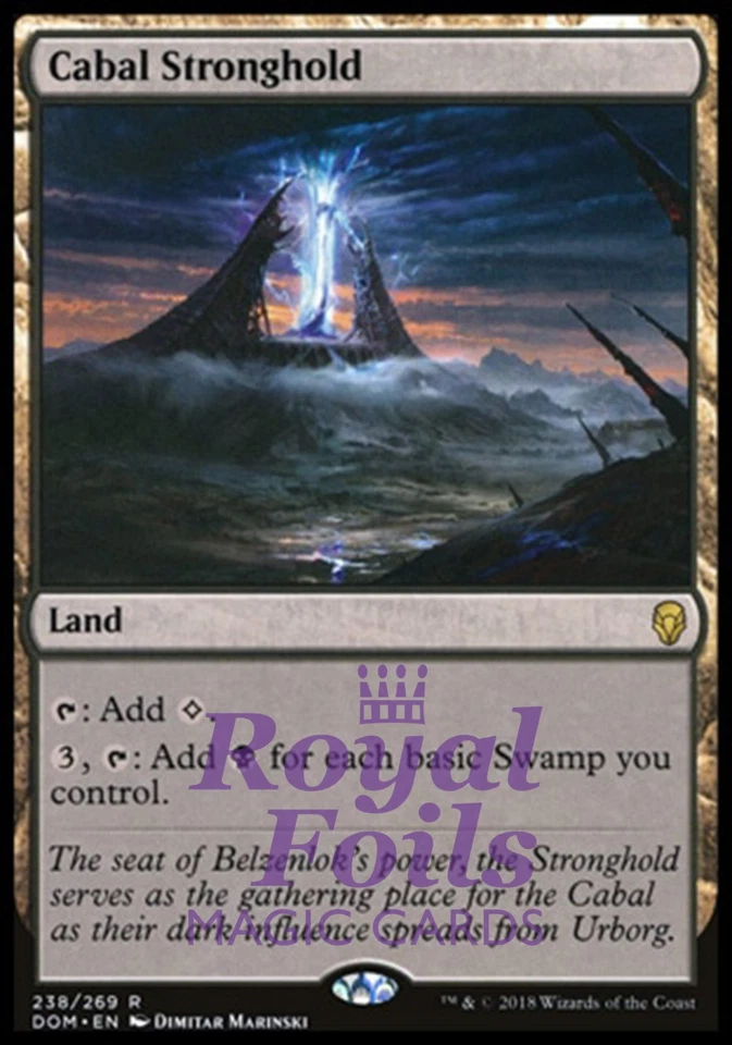 Cabal Stronghold 1x FOIL DOM MTG Dominaria Rare MINT land - Image 1 of 1