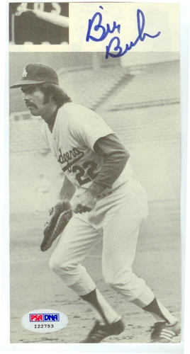 BILL BUCKNER SIGNED MAGAZINE PHOTO BOSTON RED SOX ANGELS DODGER PSA/DNA AUTO COA - Image 1 of 1