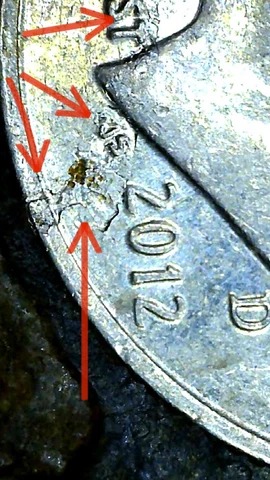 2012 Roosevelt Dime Lamination Error Cover