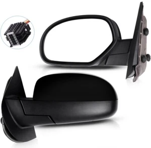 Pair Power Heated Side View Mirrors For 2007-2013 Chevy Silverado 1500 GMC Yukon - Picture 1 of 4