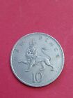 England Coin Old Large English 10P Pence 1975