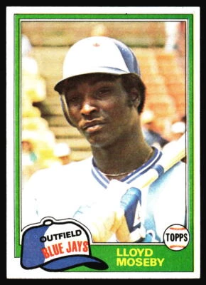 1981 Topps Lloyd Moseby Rookie #643 Toronto Blue Jays - Image 1 of 2