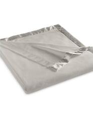 Martha Stewart Collection Soft Fleece Twin Blanket Steel Grey $50