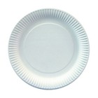 300 Teller Einwegteller Pappteller Grillteller, Pappe rund Ø 23 cm weiss