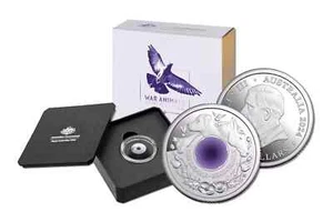 Purple Poppy 2024 $2 ‘C’ Mintmark Silver Proof Uncirculated Coin TRACKED POST - Picture 1 of 11