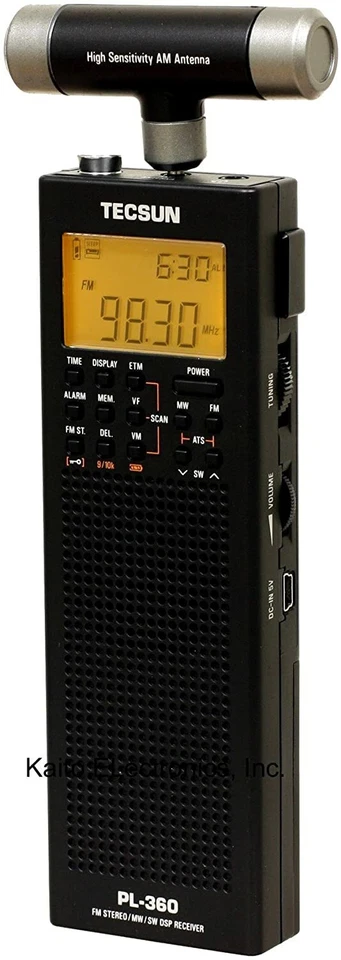 Tecsun PL-360 Digital PLL Portable AM/FM Shortwave Radio with DSP - Image 1 of 3
